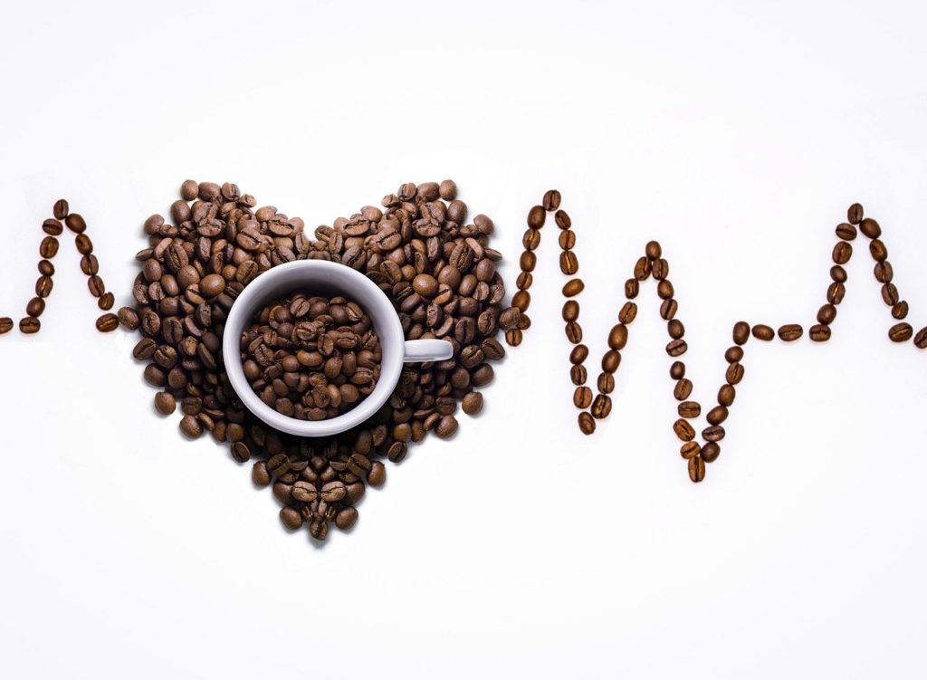 コーヒー豆で心電図