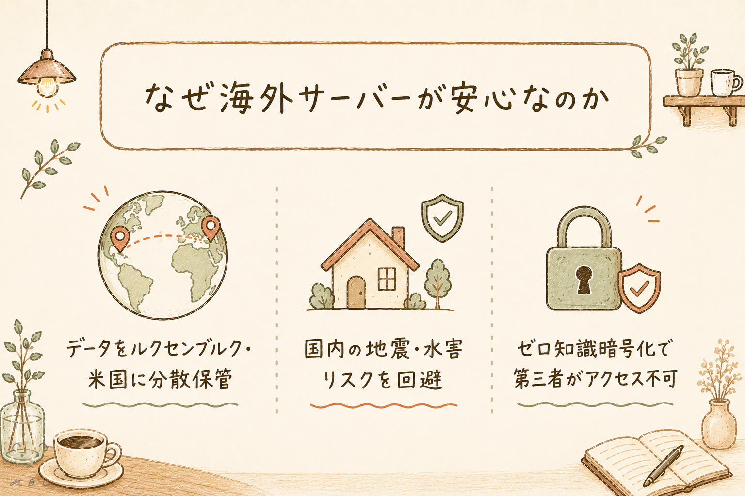 pCloud海外サーバーの安全性と地震リスクを考えたデータ保管