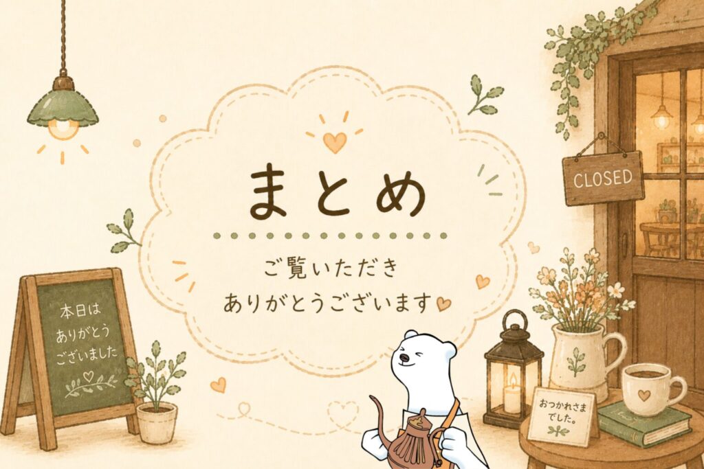 まとめ｜ご覧いただきありがとうございます